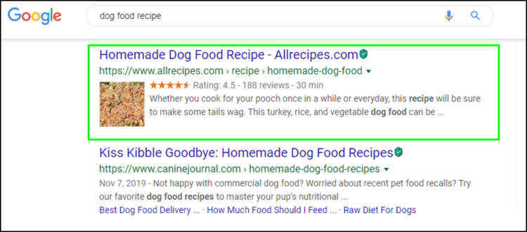 Image Structured Data in SERP